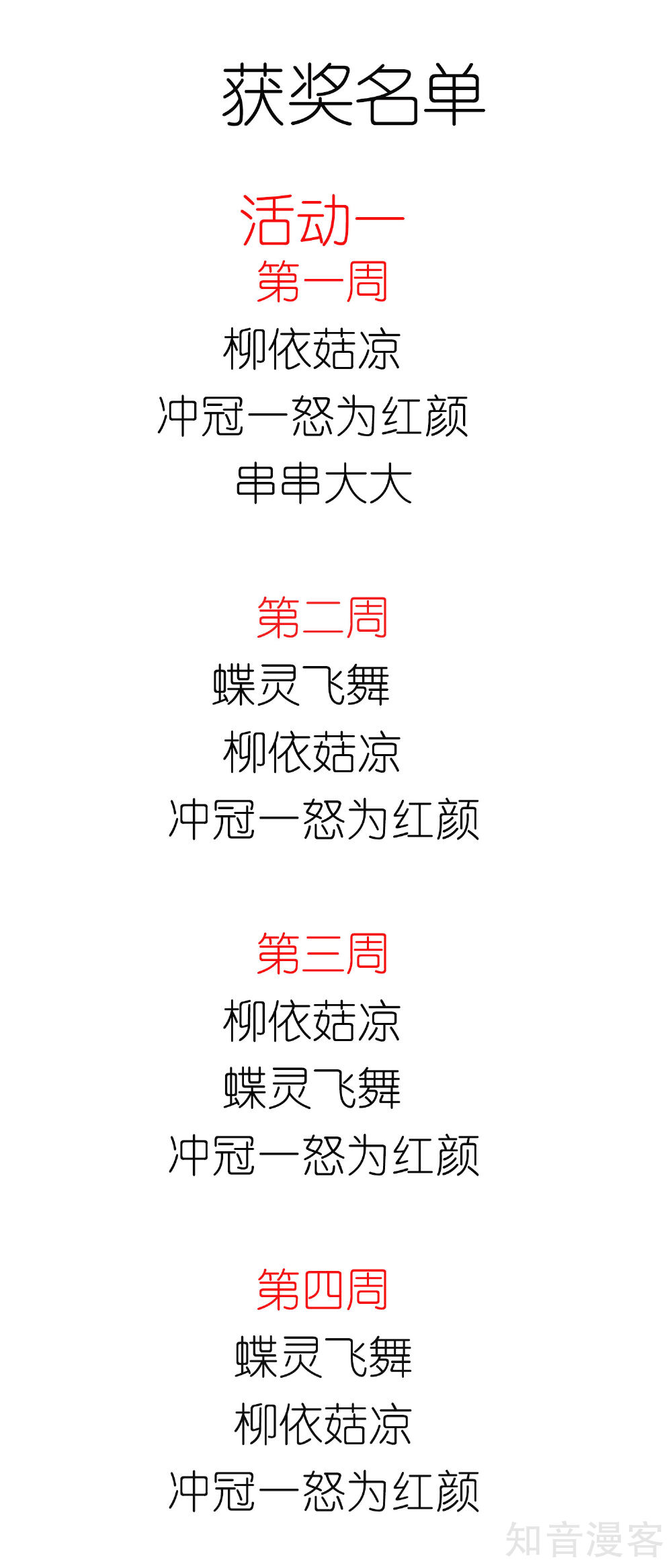 1月30日获奖名单 冰山总裁强宠婚漫画 冰山总裁强宠婚1月30日获奖名单 知音漫客网